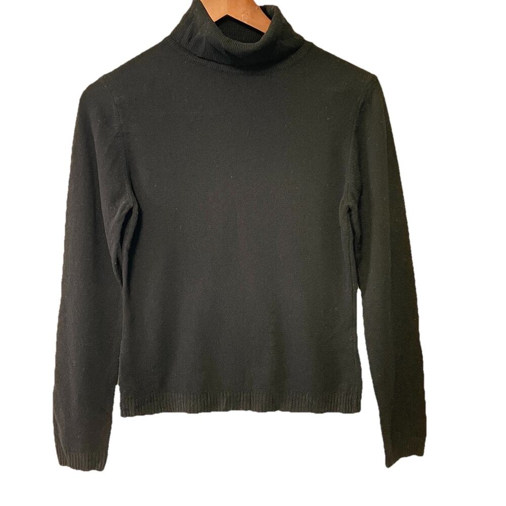 Vintage Benetton Sweater 100% Wool Turtleneck Made In Italy Small Quite‎ Luxury